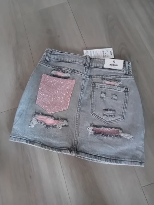  Viral glitter jeansrok LW 1963   		 