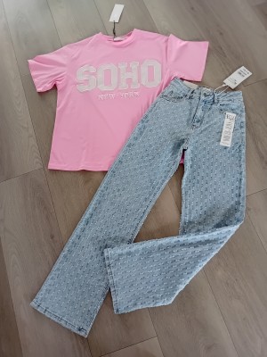 Soho shirt oversized rose R7459