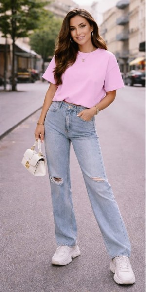 Cropped sweater top oud rose 