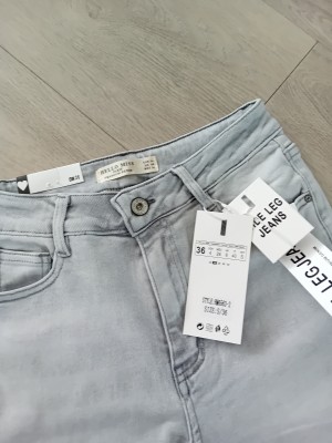 Hello miss wide leg jeans grijs HM 6563-2