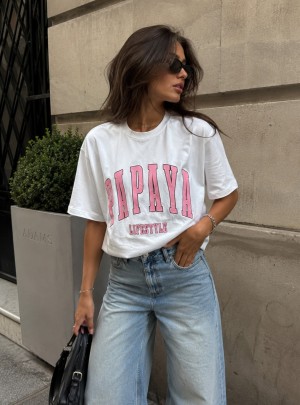 Shirt papaya wit/rose R 2857