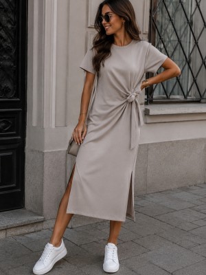 Strik tee dress beige 