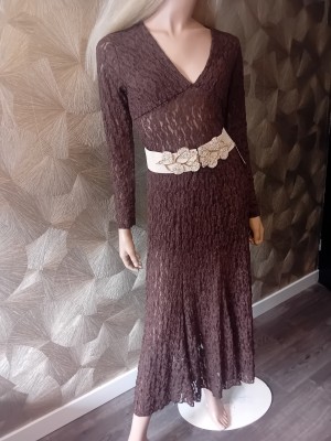 Tweedelige izzy  lace set choco